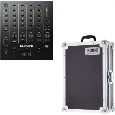 SET        Numark M 6 USB Black + Hardcase Geprüft