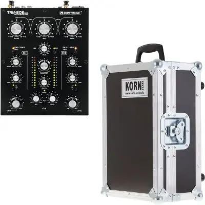 Letzte Chance SET OMNITRONIC TRM-202 2-Kanal Rotary-Mixer MK3 + Hardcase