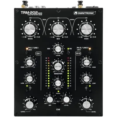 Solange Der Vorrat Reicht OMNITRONIC TRM-202 2-Kanal Rotary-Mixer MK3