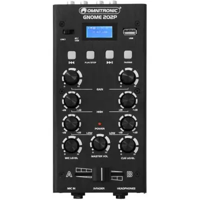 Online Kaufen OMNITRONIC GNOME-202P Mini-Mixer schwarz