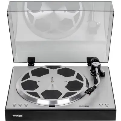 Abverkauf Thorens TD 404 DD Plattenspieler schwarz Hochglanz