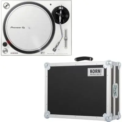 SET Pioneer DJ PLX-500 W Weiß Turntable + Case Solange Der Vorrat Reicht