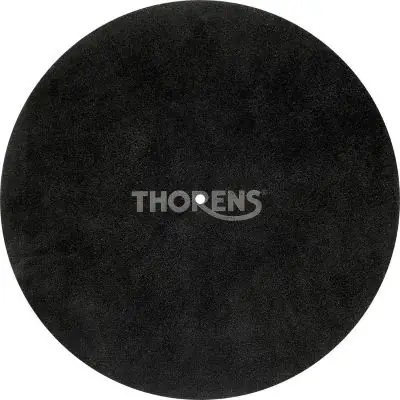 Thorens Wildledermatte eingravierter Thorens Schriftzug schwarz Solange Der Vorrat Reicht