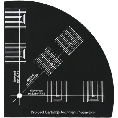 Kostenfreie Lieferung Pro-Ject Align it DS2 Justageschablone zur Ausrichtung des Tonabnehmers