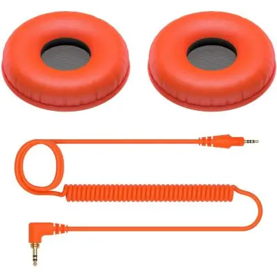 Angebot Pioneer DJ HC-CP-08-M Orange HDJ-CUE1 Ohrpolster + Kabel