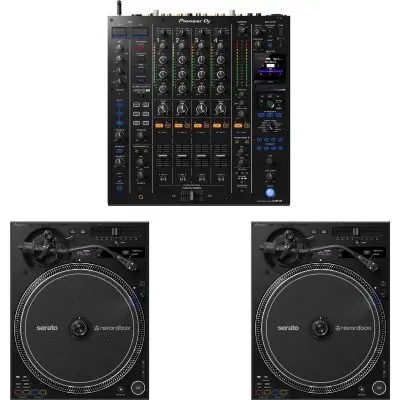 SET Pioneer DJ DJM-A9 Mixer + PLX-CRSS12 Doppelpack Neu