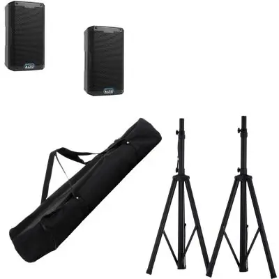 SET        ALTO Truesonic TS 408 + KORN Boxenständer Set Alu +Transporttasche Begrenztes Angebot