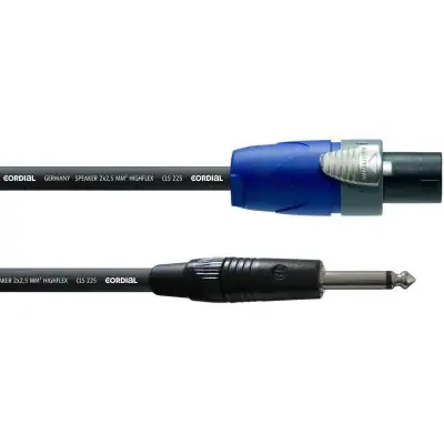 Cordial Speakon 2-pol / Klinke 6,3mm mono 5 m CPL 5 LP 25 Kostenfreie Lieferung