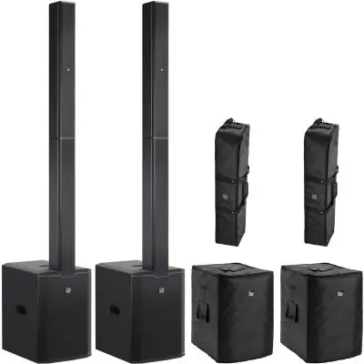 Kostenloser Versand SET LD Systems Maui 28 G3 PA-System schwarz Stereo Set + Schutzhüllen