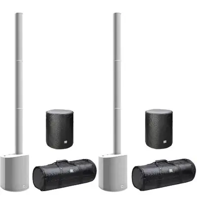 SET LD Systems Maui 5 White Stereo Set inkl. Taschen Kostenfreie Lieferung