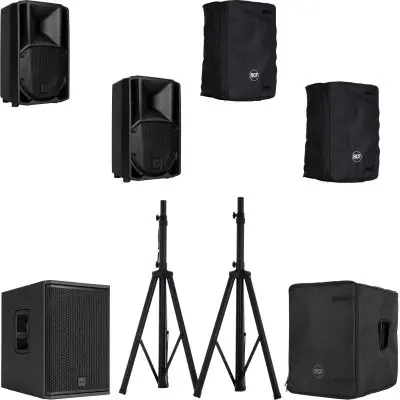 SET RCF 2.1 PA Set ART 708-A MK V + RCF SUB 702-AS MK III + Cover + Stative Beliebt