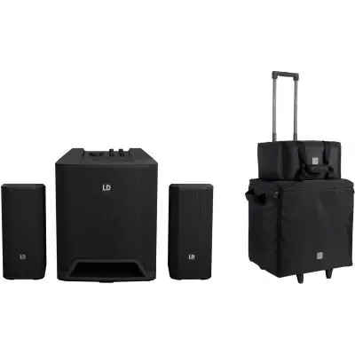 Finale Aktion SET LD Systems Dave 10 G4X aktiv Anlage + Transport Set mit Trolley