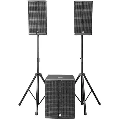 Neu Im Sortiment SET HK Audio Linear 3 112 FA 2er Set + Linear Sub 1800 A + Ständer