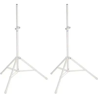 SET K&M 214/6 Boxenstativ Topline Alu weiß 2er Pack Preisknaller