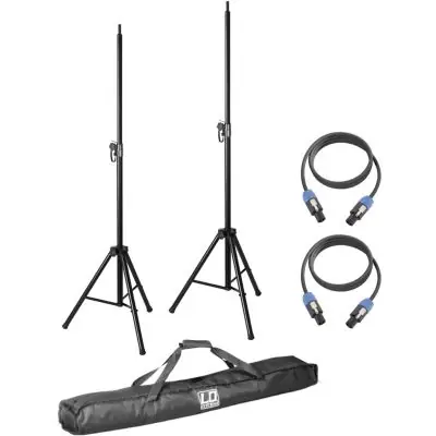 LD Systems Stative mit Tasche + Speakerkabel 5m f. Dave 8 Roadie Heißes Angebot