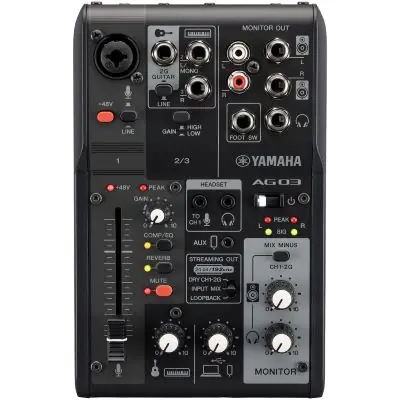 Yamaha AG03 MK2 schwarz Sichere Zahlung