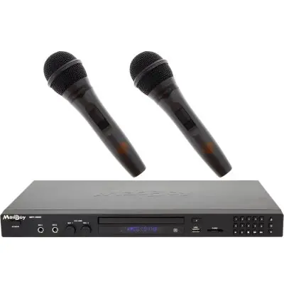 Preis Gesenkt SET        Madboy MFP-1000X Karaoke-Player + 2x Karaoke Mikrofon SET