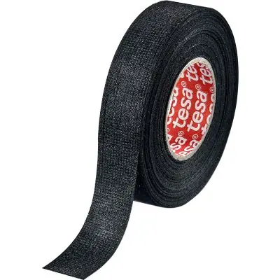 Nur Für Kurze Zeit tesa 51618 Klebeband PET-Vliesklebeband 15mm schwarz 25m