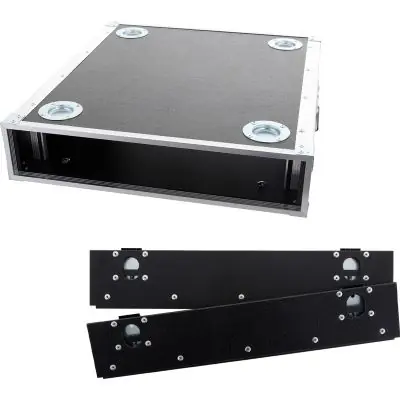 SET KORN Case 19 Zoll Rack 2 HE / 60 cm Hexa + 2x Deckel Aktuell
