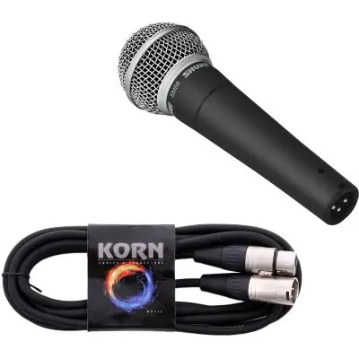 SET Shure SM58 SE mit Schalter + KORN Kabel Premium Mikrofonkabel XLR / XLR Finale Aktion