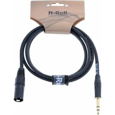 Schnäppchen N-RoK Premium Kabel XLR male / Klinke 6,3 mm stereo 1,5m