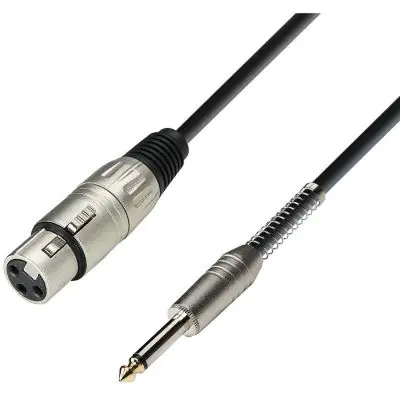 Gratis Versand Adam Hall 3 STAR MFP 0100 XLR female / Klinke 6,3mm mono Kabel 1m