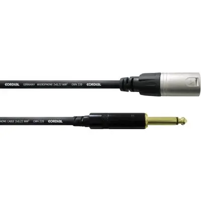 Super-Preis Cordial XLR male / Klinke 6,3mm mono 10m CCM 10 MP
