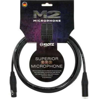 Top-Seller Klotz M2 XLR female / XLR male Neutrik 10m schwarz