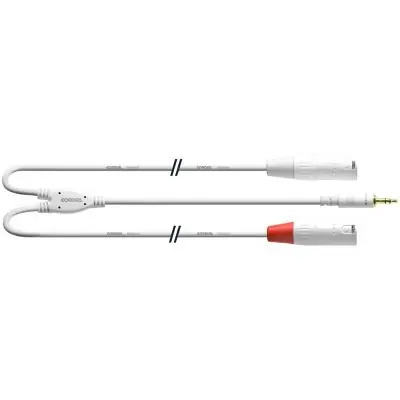 Cordial 3,5mm Klinke/2 x XLR Male 9m CFY 9 WMM-LONG-SNOW Direktkauf