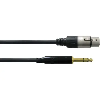 Kostenloser Rückversand Cordial XLR female / Klinke 6,3 mm stereo 3 m CFM 3 FV