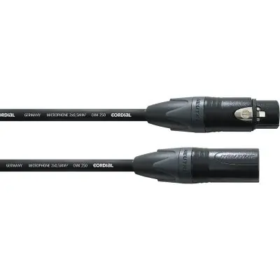 Cordial XLR female / XLR male Neutrik 10m CSM 10 FM-GOLD 250 Solange Der Vorrat Reicht