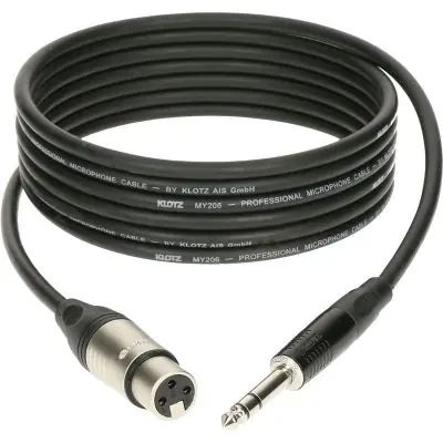 Klotz M1 Mikrofonkabel XLR 3 female Jack 3p sw 5 m Jetzt Bestellen