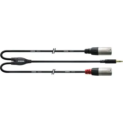 Cordial Klinke 3,5mm stereo / 2x XLR male CFY 3 WMM-Long Bestpreis