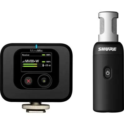 Geprüft Shure MoveMic MV88+ W-KIT-Z6 Drahtloses Mikrofon für Videografie