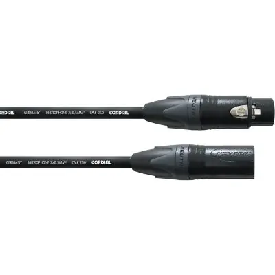 Preis Gesenkt Cordial XLR female / XLR male Neutrik 5m CSM 5 FM-GOLD 250