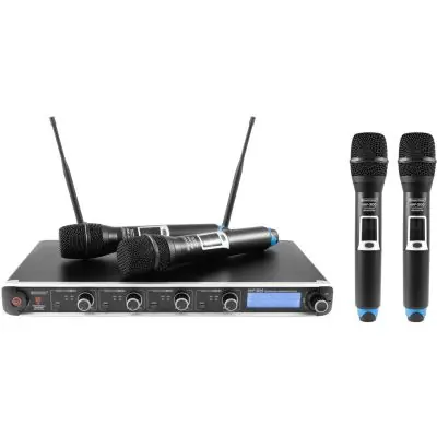 Neue Ware OMNITRONIC UHF-304 4-Kanal-Funkmikrofonsystem 823-832/863-865MHz