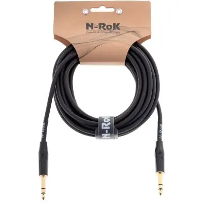 N-RoK Premium Kabel Klinke 6,3mm stereo/Kl. 6,3mm stereo 10m Garantierte Lieferung