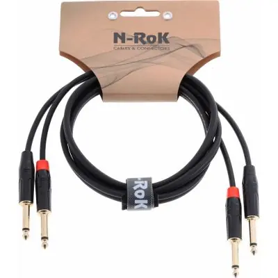 N-RoK Premium Kabel 6,3mm mono / Klinke 6,3mm mono 1,5m Meistverkauft
