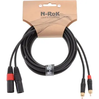 N-RoK Premium Kabel Cinch / XLR male 3 m Meistverkauft