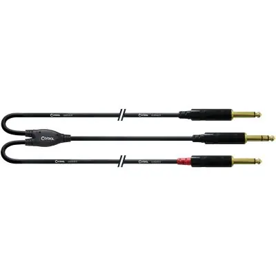 Cordial Klinke 6,3mm stereo / 2x Klinke 6,3mm mono CFY 3 VPP-LONG Sale