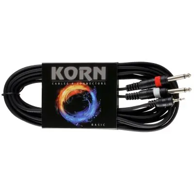 Bestseller KORN Kabel ECO Adapterkabel Klinke 3,5mm st. / 2x Klinke 1,5 m
